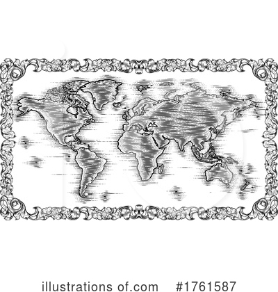Royalty-Free (RF) Map Clipart Illustration by AtStockIllustration - Stock Sample #1761587
