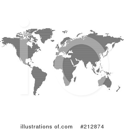 Royalty-Free (RF) Map Clipart Illustration by dero - Stock Sample #212874