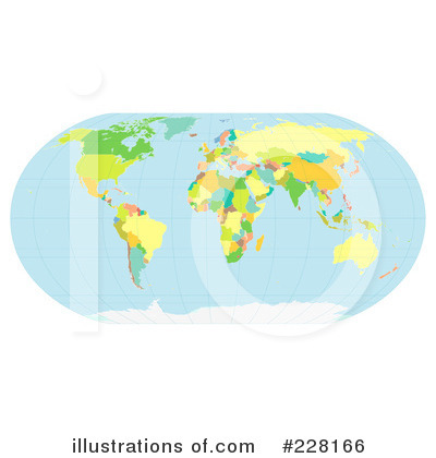 Royalty-Free (RF) Map Clipart Illustration by AtStockIllustration - Stock Sample #228166
