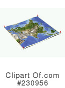 Map Clipart #230956 by Michael Schmeling