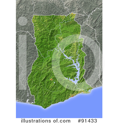 Royalty-Free (RF) Map Clipart Illustration by Michael Schmeling - Stock Sample #91433