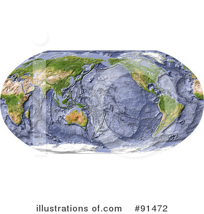Royalty-Free (RF) Map Clipart Illustration by Michael Schmeling - Stock Sample #91472