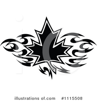 Royalty-Free (RF) Maple Leaf Clipart Illustration by Vector Tradition SM - Stock Sample #1115508