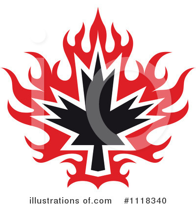 Royalty-Free (RF) Maple Leaf Clipart Illustration by Vector Tradition SM - Stock Sample #1118340