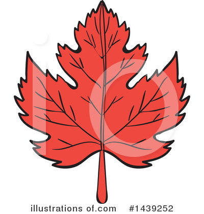 Royalty-Free (RF) Maple Leaf Clipart Illustration by patrimonio - Stock Sample #1439252