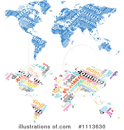 World Map Clipart #1113630 by Andrei Marincas