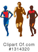 Marathon Runner Clipart #1314320 by patrimonio