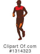 Marathon Runner Clipart #1314323 by patrimonio