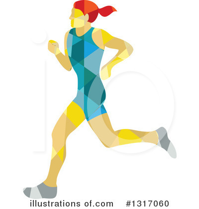 Royalty-Free (RF) Marathon Runner Clipart Illustration by patrimonio - Stock Sample #1317060