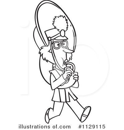 Royalty-Free (RF) Marching Band Clipart Illustration by toonaday - Stock Sample #1129115