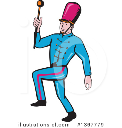 Royalty-Free (RF) Marching Band Clipart Illustration by patrimonio - Stock Sample #1367779