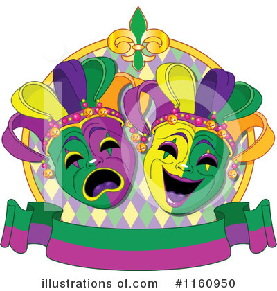 Royalty-Free (RF) Mardi Gras Clipart Illustration by Pushkin - Stock Sample #1160950