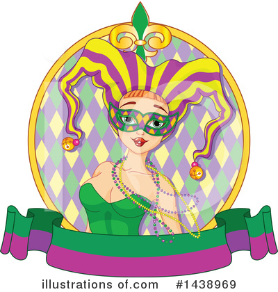 Royalty-Free (RF) Mardi Gras Clipart Illustration by Pushkin - Stock Sample #1438969