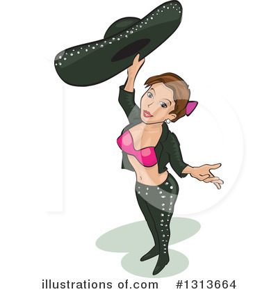 Woman Clipart #1313664 by David Rey