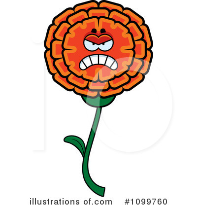 Royalty-Free (RF) Marigold Clipart Illustration by Cory Thoman - Stock Sample #1099760