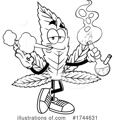 Royalty-Free (RF) Marijuana Clipart Illustration by Hit Toon - Stock Sample #1744631