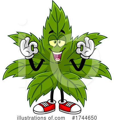 Royalty-Free (RF) Marijuana Clipart Illustration by Hit Toon - Stock Sample #1744650
