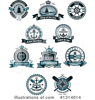 Sailboats Clipart #1314014 by Vector Tradition SM