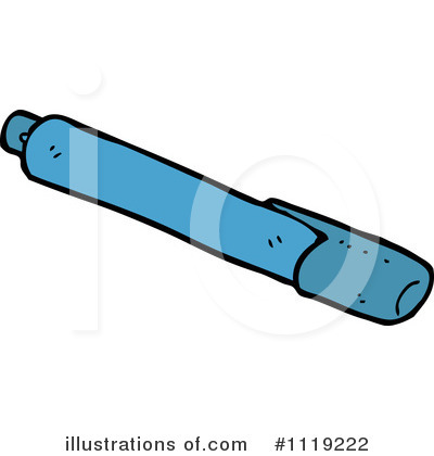 Royalty-Free (RF) Marker Clipart Illustration by lineartestpilot - Stock Sample #1119222