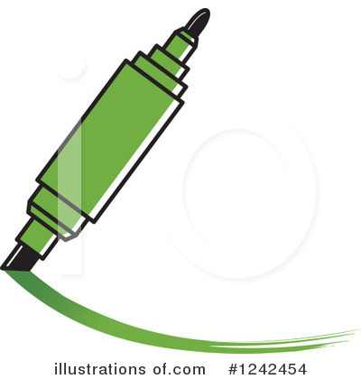 Royalty-Free (RF) Marker Clipart Illustration by Lal Perera - Stock Sample #1242454