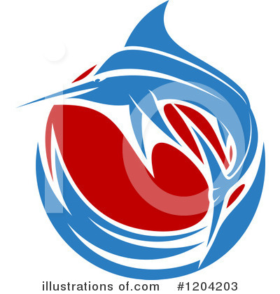 Royalty-Free (RF) Marlin Clipart Illustration by Vector Tradition SM - Stock Sample #1204203