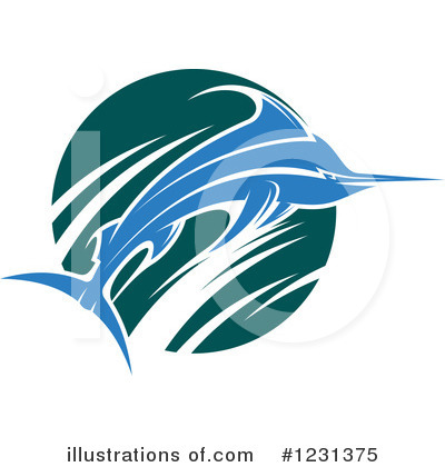 Royalty-Free (RF) Marlin Clipart Illustration by Vector Tradition SM - Stock Sample #1231375