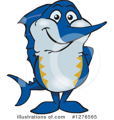 Royalty-Free (RF) Marlin Clipart Illustration by Dennis Holmes Designs - Stock Sample #1276565