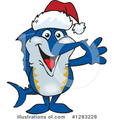 Royalty-Free (RF) Marlin Clipart Illustration by Dennis Holmes Designs - Stock Sample #1283228