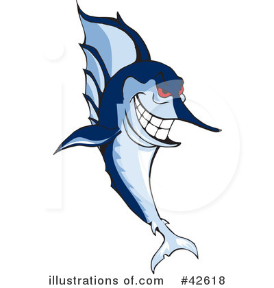 Marlin Clipart #42618 by Dennis Holmes Designs