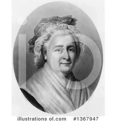 Royalty-Free (RF) Martha Washington Clipart Illustration by JVPD - Stock Sample #1367947