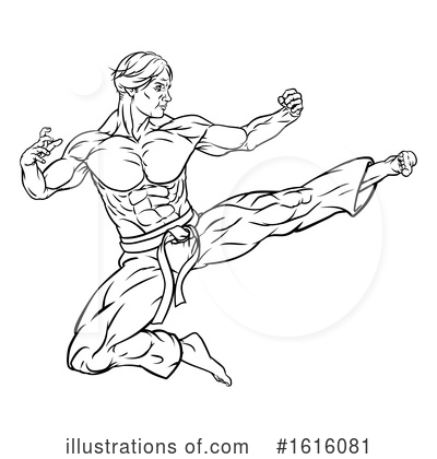 Karate Clipart #1616081 by AtStockIllustration