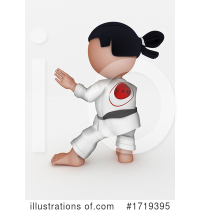 Judo Clipart #1719395 by KJ Pargeter