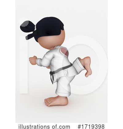 Judo Clipart #1719398 by KJ Pargeter