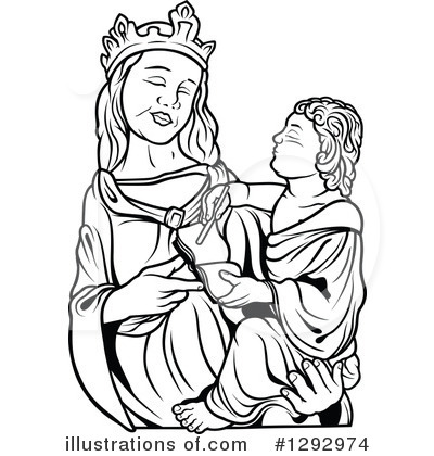 Royalty-Free (RF) Mary Clipart Illustration by dero - Stock Sample #1292974