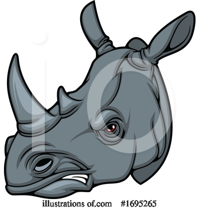 Rhinoceros Clipart #1695265 by Vector Tradition SM