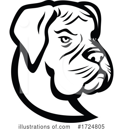 Boxer Dog Clipart #1724805 by patrimonio