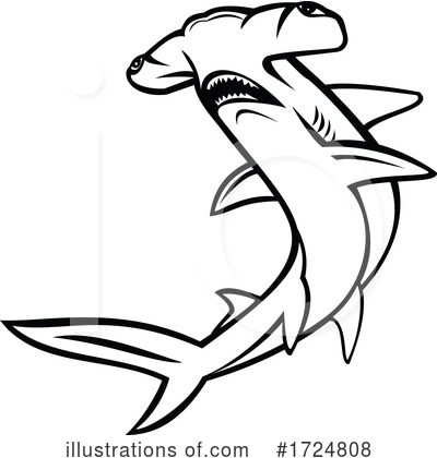 Hammerhead Shark Clipart #1724808 by patrimonio