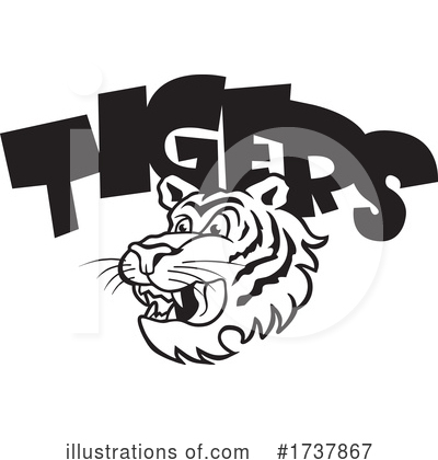 Tiger Clipart #1737867 by Johnny Sajem