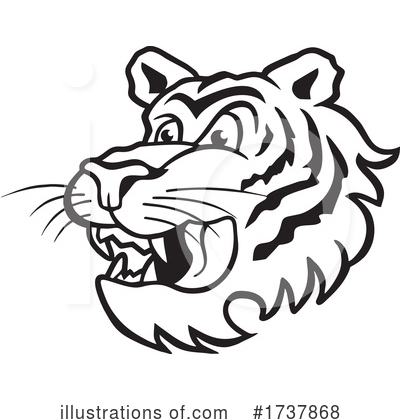 Tiger Clipart #1737868 by Johnny Sajem