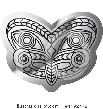 Tribal Mask Clipart #1192472 by Lal Perera