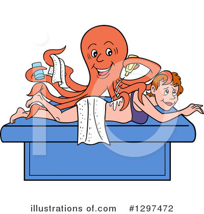 Royalty-Free (RF) Massage Clipart Illustration by LaffToon - Stock Sample #1297472