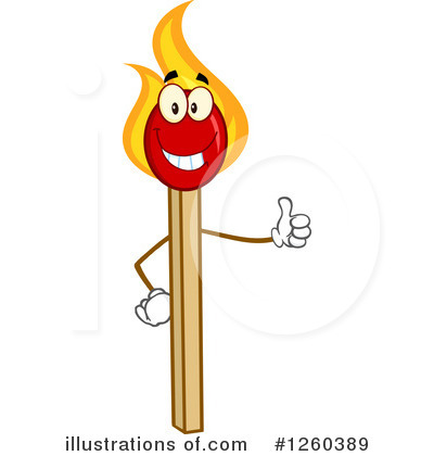 Matchstick Clipart #1260389 by Hit Toon