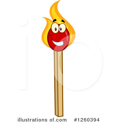Matches Clipart #1260394 by Hit Toon