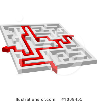 Royalty-Free (RF) Maze Clipart Illustration by Vector Tradition SM - Stock Sample #1069455