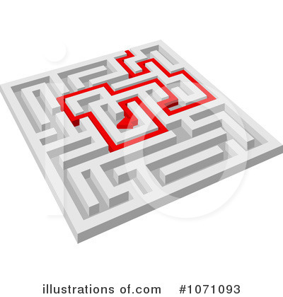 Royalty-Free (RF) Maze Clipart Illustration by Vector Tradition SM - Stock Sample #1071093