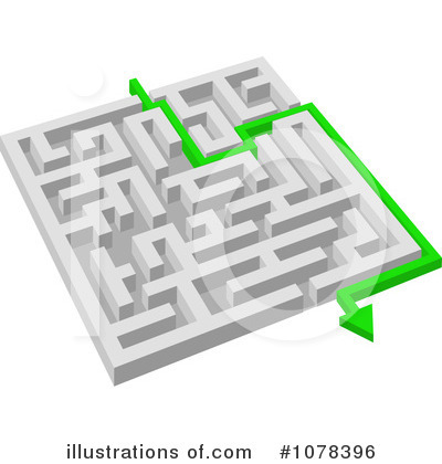 Royalty-Free (RF) Maze Clipart Illustration by Vector Tradition SM - Stock Sample #1078396