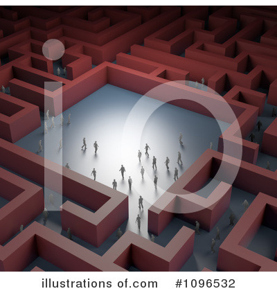 Royalty-Free (RF) Maze Clipart Illustration by Mopic - Stock Sample #1096532