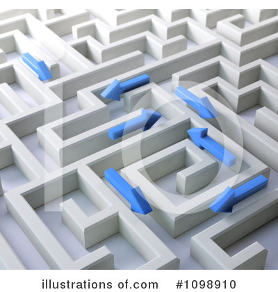 Royalty-Free (RF) Maze Clipart Illustration by Mopic - Stock Sample #1098910