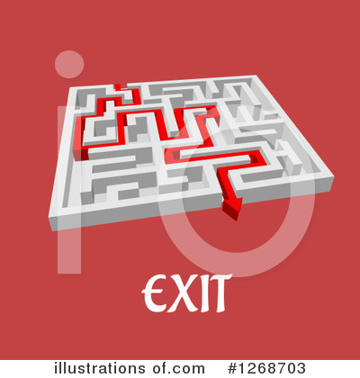 Royalty-Free (RF) Maze Clipart Illustration by Vector Tradition SM - Stock Sample #1268703