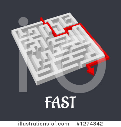 Royalty-Free (RF) Maze Clipart Illustration by Vector Tradition SM - Stock Sample #1274342